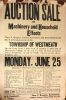 Burgess, Thomas F. Auctioneer Sale Bill for R. E. Freeland, 1956