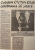 Cobden Civitan celebrates 20 years of service Cobden Civitan celebrates 20 years of service