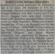 William Glenn ANDERSON death notice