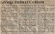 George Delmar COTNAM obituary George Delmar COTNAM obituary