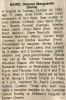 Baird, Doris nee Fortin obituary Baird, Doris nee Fortin obituary