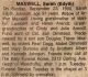 Maxwell, Sarah Edith JOHNSTON obituary