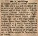 Smith, Aida Olwyn nee Drynan death notice