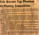 1983 Renfrew County Plowing Match, Eric Broome top plowman 1983 Renfrew County Plowing Match, Eric Broome top plowman