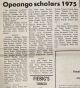1975 Opeongo Scholars 1975 Opeongo Scholars