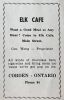 CHx-Elk Café Advertisement CHx-Elk Café Advertisement