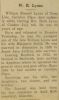 William Russell LYONS obituary