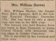 Burton, Mary Ellen nee Spooner death Burton, Mary Ellen nee Spooner death
