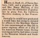 Doell, Harry A graduation from California Maritime Academy; from 50 years ago column in Cobden Sun originally published May 22, 1941 Doell, Harry A graduation from California Maritime Academy; from 50 years ago column in Cobden Sun originally published May 22, 1941