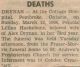 Drynan, Penelia nee Huckabone obituary Drynan, Penelia nee Huckabone obituary