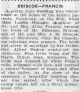 1617-Briscoe, Emerson & Luella Francis wedding announcement 1617-Briscoe, Emerson & Luella Francis wedding announcement