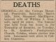 Gemmill, Margaret nee McElgrew death notice Gemmill, Margaret nee McElgrew death notice