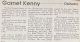 Garnet Charles KENNY obituary Garnet Charles KENNY obituary