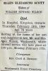 Wilson, Ellen Elizabeth Eva SCOTT funeral card