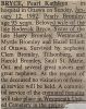 Bryce, Pearl Kathleen BROMLEY obituary