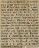 Thompson, Ruby Lorraine CROZIER obituary
