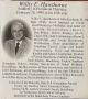 Willis Edgar HAWTHORNE funeral card