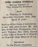 John Joseph HARKINS funeral card