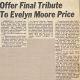 Price, Evelyn Annie MOORE funeral Price, Evelyn Annie MOORE funeral