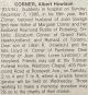 Albert Harrison CORNER obituary