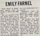 Farnel, Emily nee Roberts obituary