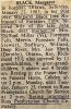 Black, Margaret Elizabeth ROBINSON obituary