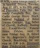 George Henry Cortis BLACK obituary