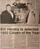 Hendry, Bill is 1992 Citizen of the Year Hendry, Bill is 1992 Citizen of the Year