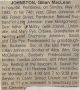 Gillian MacLean JOHNSTON death notice