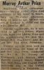 Murray Arthur PRICE obituary