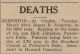Johnston, James R. death notice Johnston, James R. death notice