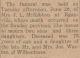 McKibbon, Mary nee Warren funeral McKibbon, Mary nee Warren funeral