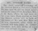Baird, Andrew Obituary Baird, Andrew Obituary