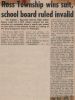 Ross Twp wins law suit against school board Ross Twp wins law suit against school board