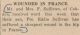 Sullivan, Eddie wounded in Action Sullivan, Eddie wounded in Action