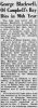 George BLACKWELL obituary George BLACKWELL obituary
