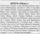 William Joseph BREEN obituary William Joseph BREEN obituary