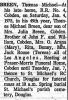 Thomas Michael BREEN obituary Thomas Michael BREEN obituary