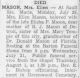 Mason, Ellen Jane ECKFORD obituary