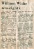 White, William Thomas obituary, 1983 White, William Thomas obituary, 1983