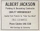 Albert Jackson advertisement