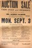 Burgess, Thomas F. Auctioneer Sale Bill for Arnold Barber, 1956 Burgess, Thomas F. Auctioneer Sale Bill for Arnold Barber, 1956
