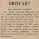 Francis Dominic SHEEDY obituary