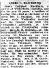 Blackburn, James Campbell obituary Blackburn, James Campbell obituary