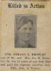 Bromley, Pte. Gerald killed in action (military) Bromley, Pte. Gerald killed in action (military)