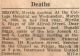 Brown, Myrtle Sophia nee Biggs death
