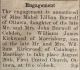 Kirkwood, William & Mabel Lillian Burwell to wed Kirkwood, William & Mabel Lillian Burwell to wed