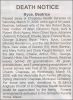 Byce, Beatrice obituary Byce, Beatrice obituary