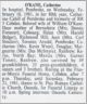 O'Kane Catherine Hanna CAHILL obituary O'Kane Catherine Hanna CAHILL obituary