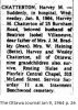 Chatterton, Harvey M. death Chatterton, Harvey M. death